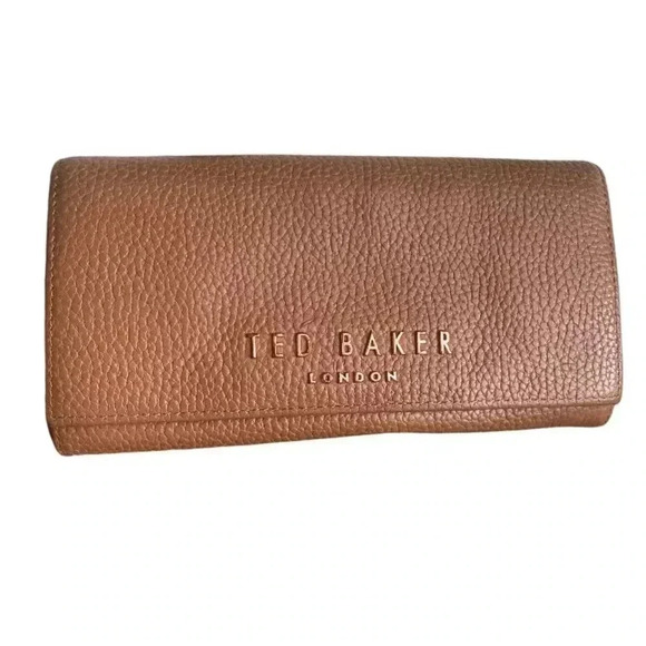 Ted Baker Selma Matisse Large Leather Wallet in Cognac Brown - Picture 9 of 10